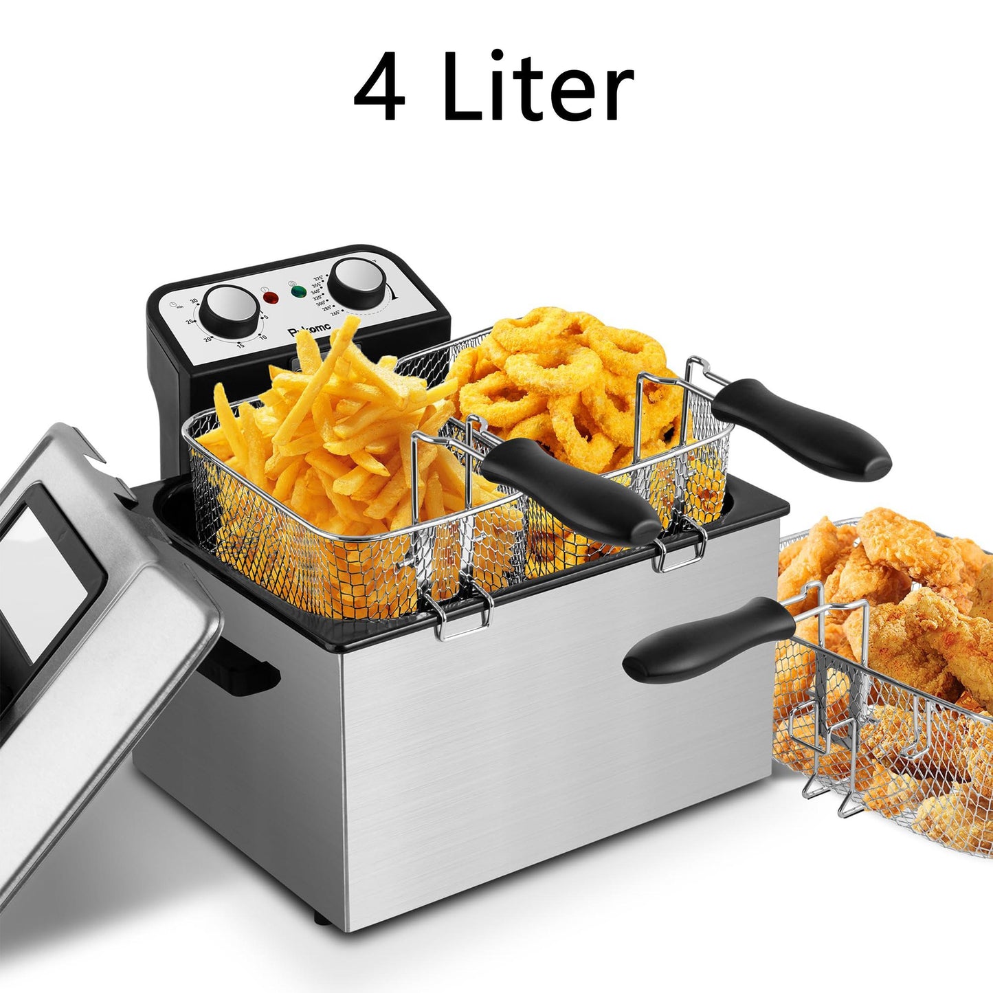 SUSTEAS Electric Deep Fryer with Adjustable Temperature Control