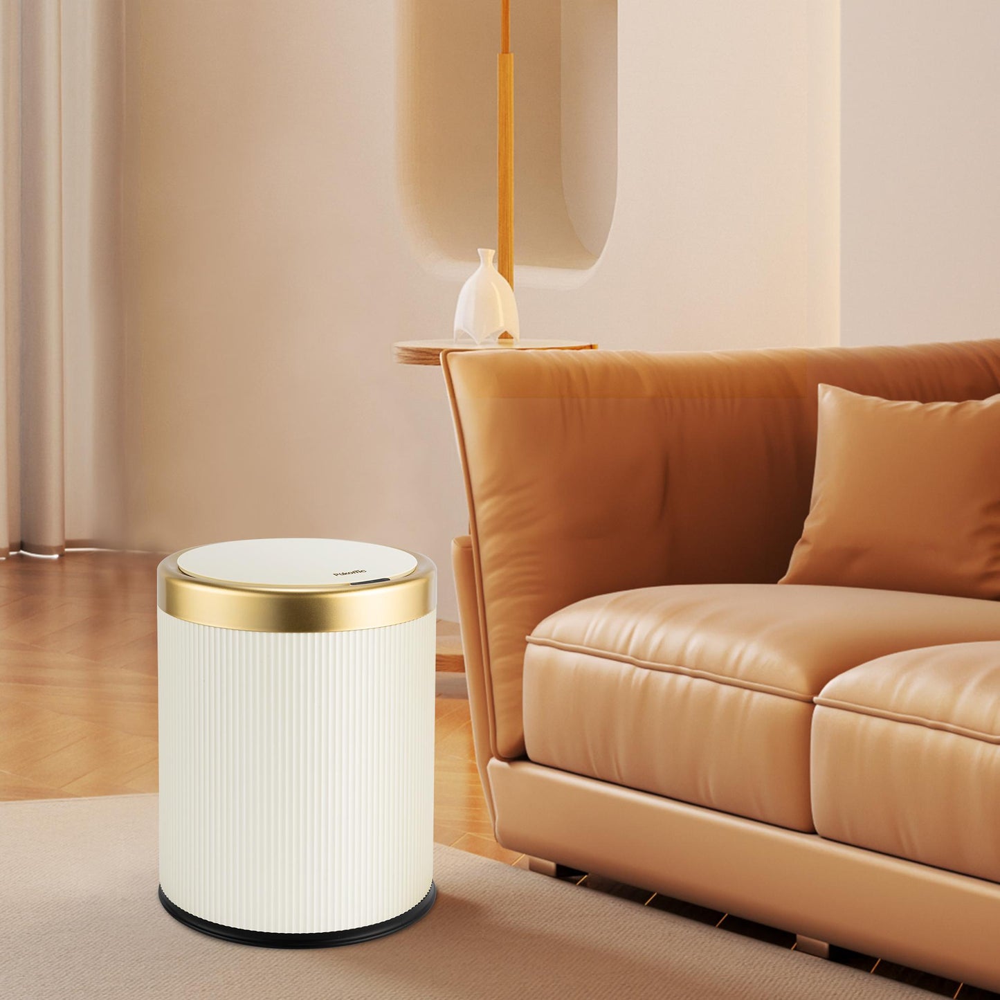 3.5 Gallon Touchless Trash Can with Lid, Automatic Waterproof Smart Bin for Kitchen, Bathroom, Bedroom, Office