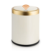 SUSTEAS 3.5 Gallon Touchless Trash Can with Lid, Beige Color