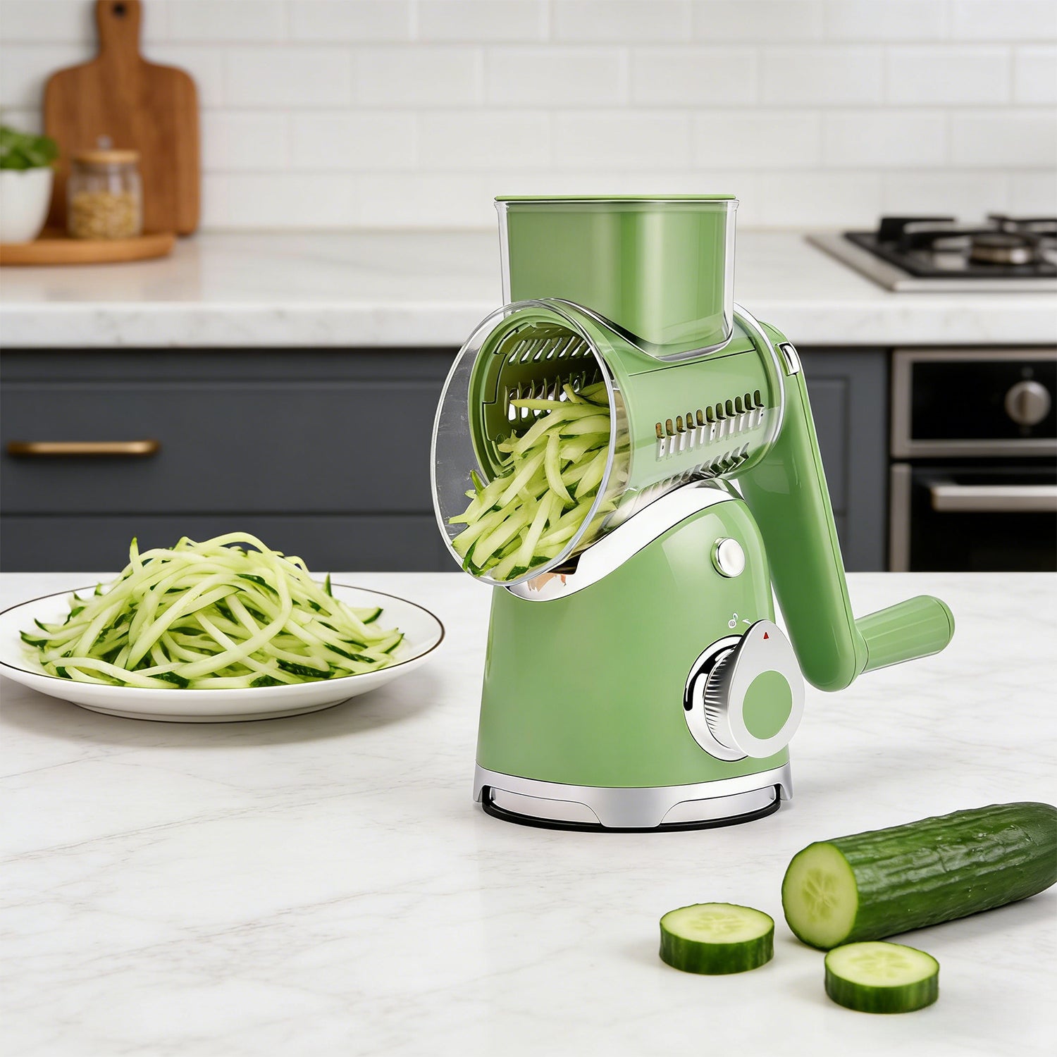 New Rotary Cheese Grater & Vegetable Shredder – SUSTEAS