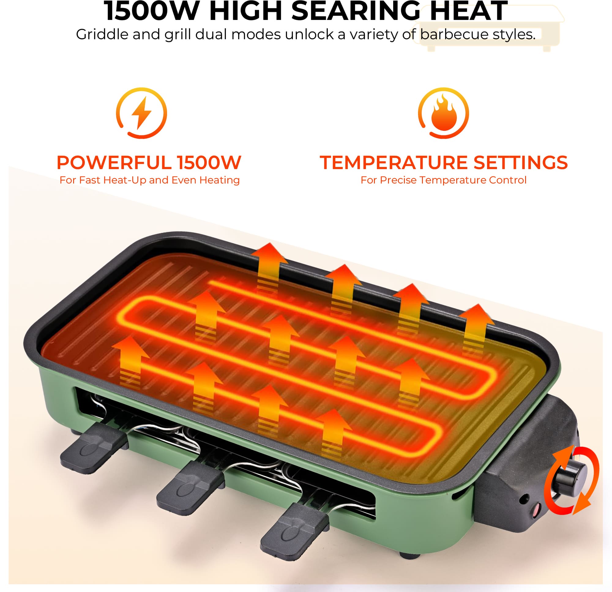 Kitchen essentials: Cheese Grater & Electric Grill, Green Color