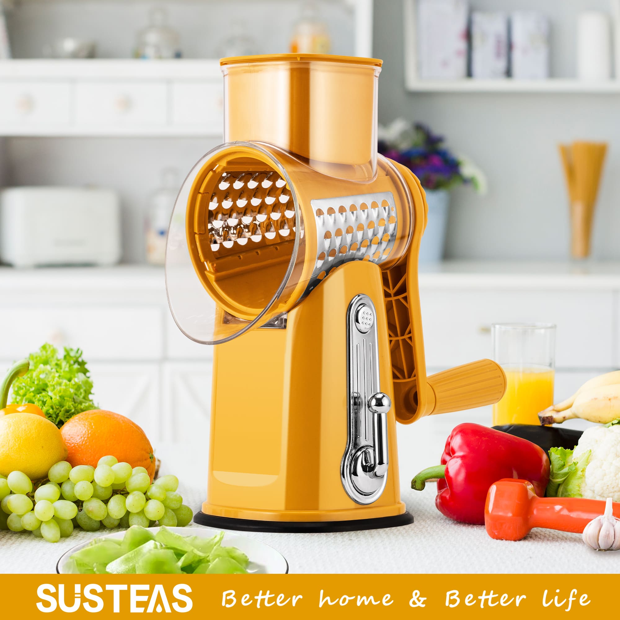 SUSTEAS Rotary Cheese Grater