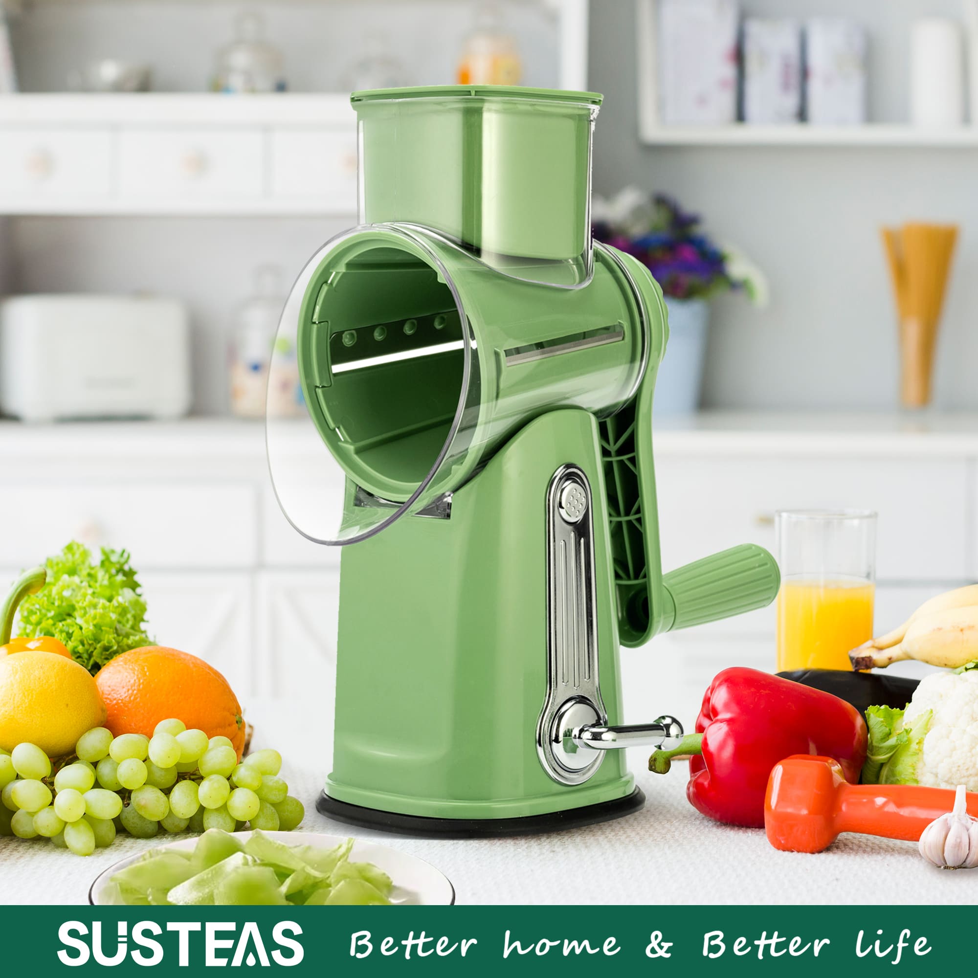 SUSTEAS Rotary Cheese Grater