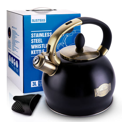 Stainless Steel Surgical Whistling Teapot-Stove Top Teapot