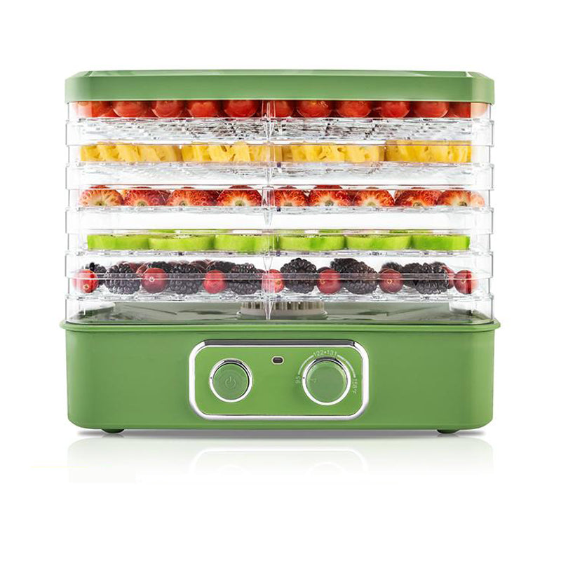 Pukomc Versatile Food Dehydrators: 5 BPA-Free Stackable Trays, Adjustable Temperature Controls for Jerky, Fruits, Meats, Vegetables, Snacks, Herbs, and Greens - 240W