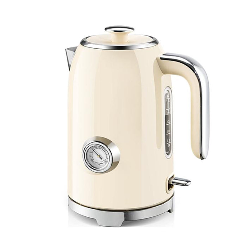 SUSTEAS Electric Kettle - 57oz Hot Tea Kettle Water Boiler with Thermometer, 1500W Fast Heating Stainless Steel Tea Pot, Cordless with LED Indicator, Auto Shut-Off & Boil Dry Protection