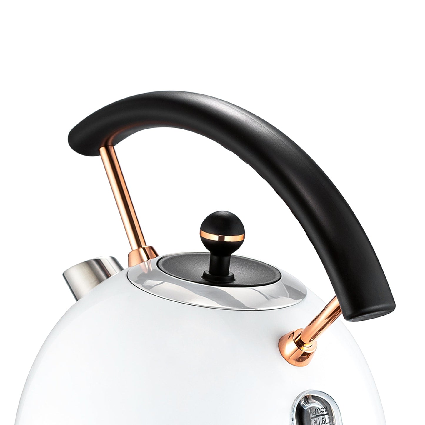 SUMETAS Retro Electric Kettle Stainless Steel 1.8L Tea Kettle, Hot Water Boiler with Temperature Gauge, Led Light, Fast Boiling, Auto Shut-Off&Boil-Dry Protection(Black,Green ,White)