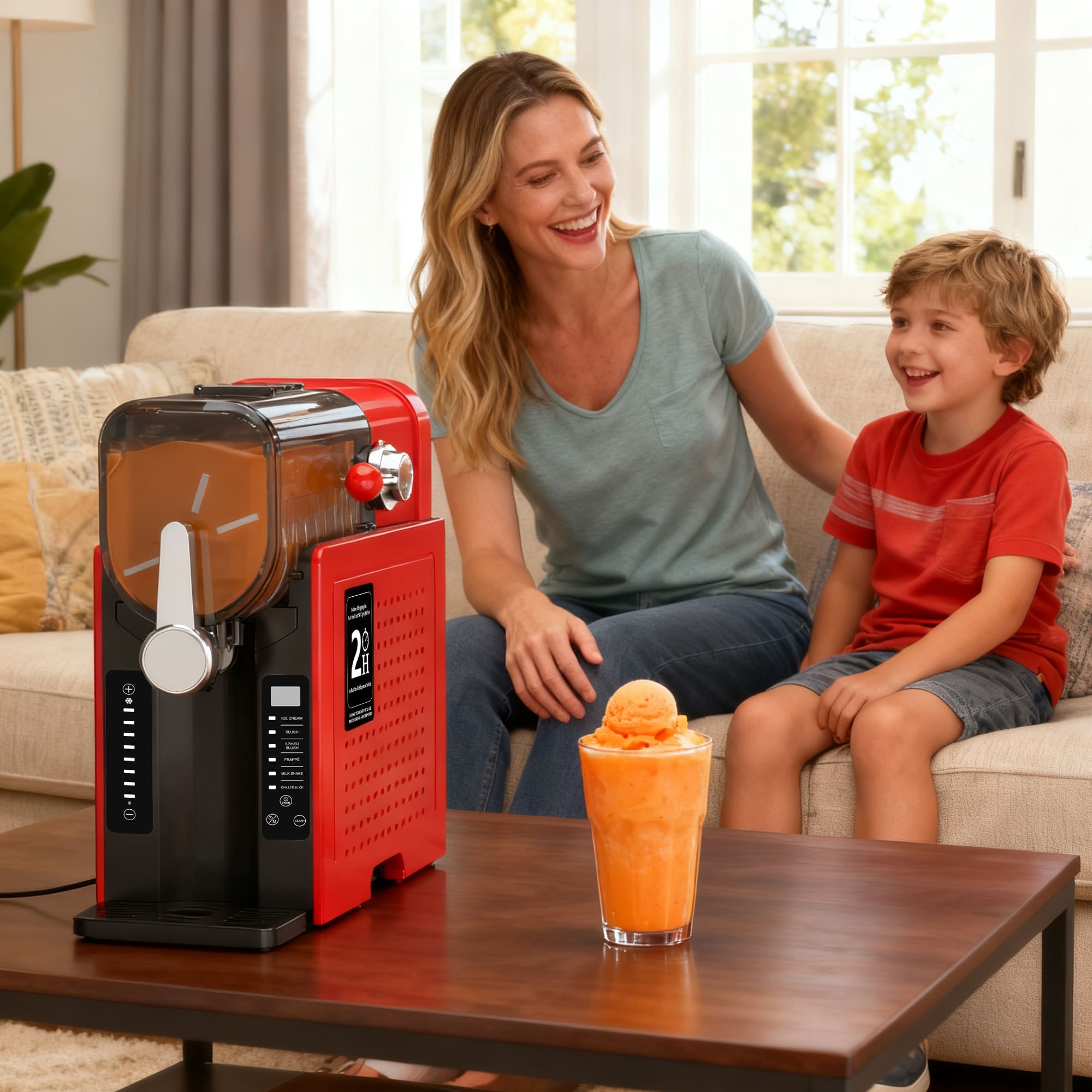 SUSTEAS Slushie Machine, Perfect for Frozen Drinks & Snow Melting, Ideal for Home