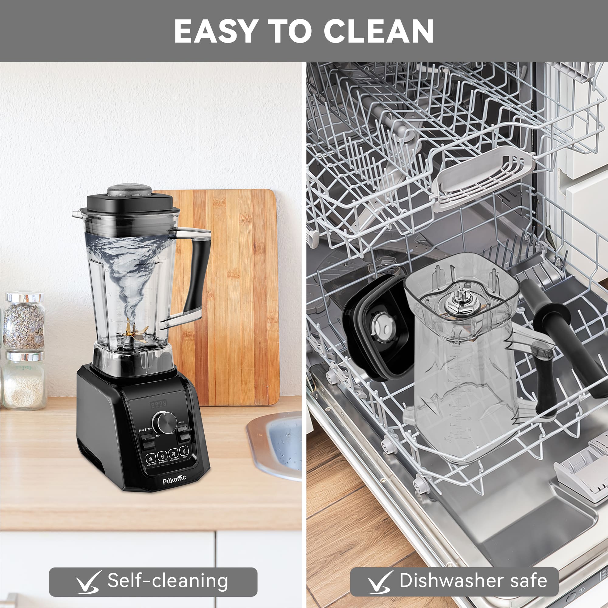 SUSTEAS High Speed Blender, Black Color