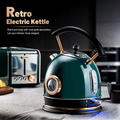 Retro Electric Kettle 1.8L (Green )