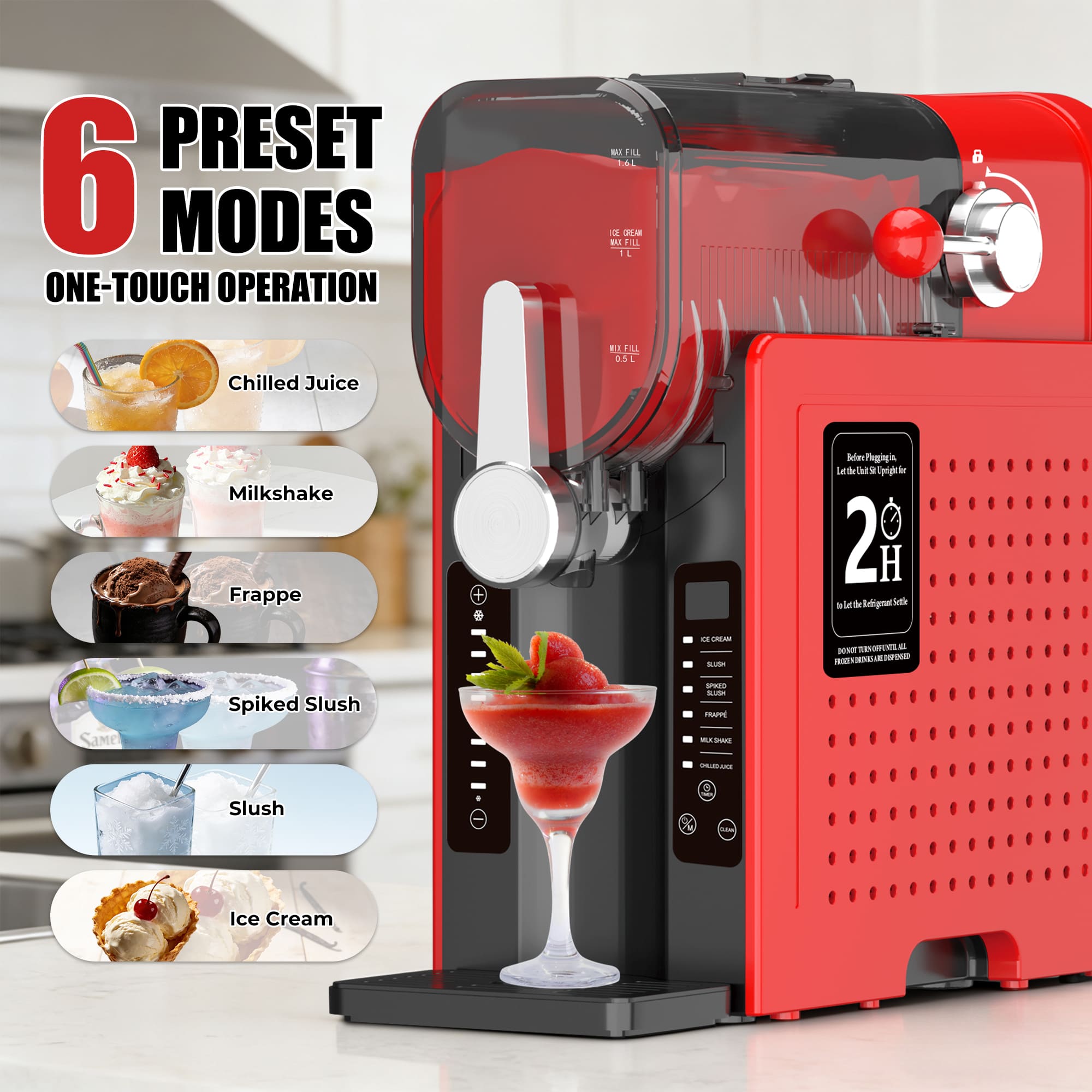 SUSTEAS Slushie Machine, Perfect for Frozen Drinks & Snow Melting