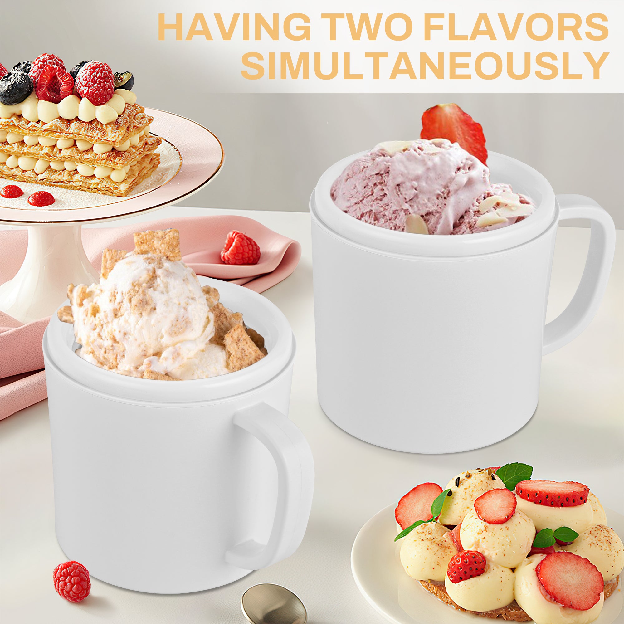 SUSTEAS Ice Cream Maker Machine