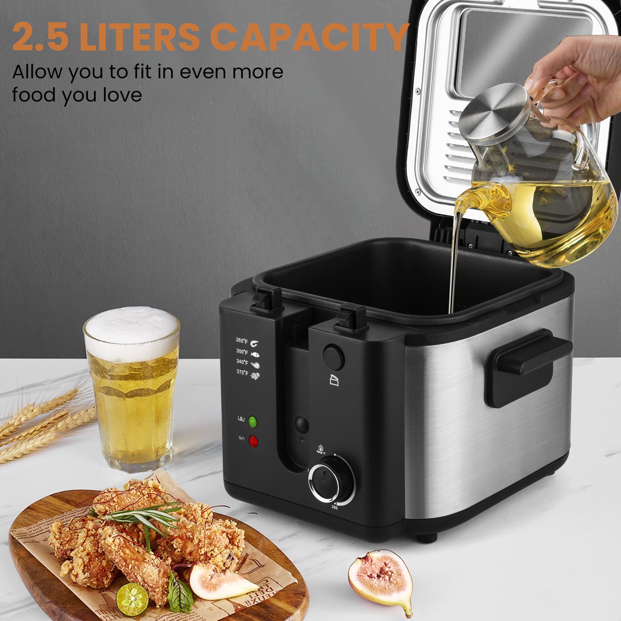 SUSTEAS Electric Deep Fryer