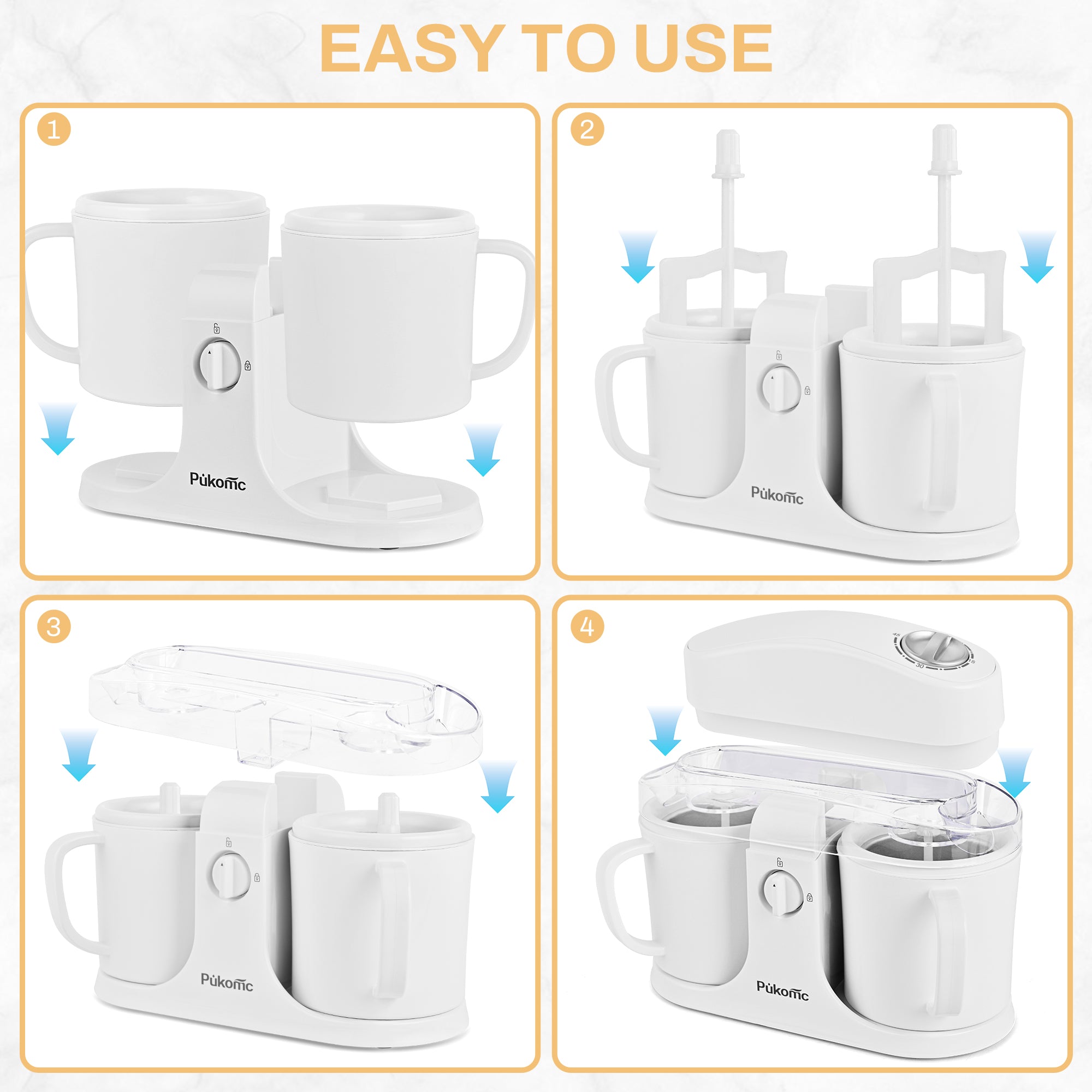 Home Essentials: Fruit Juicer &  Ice Cream Machine for Home Use