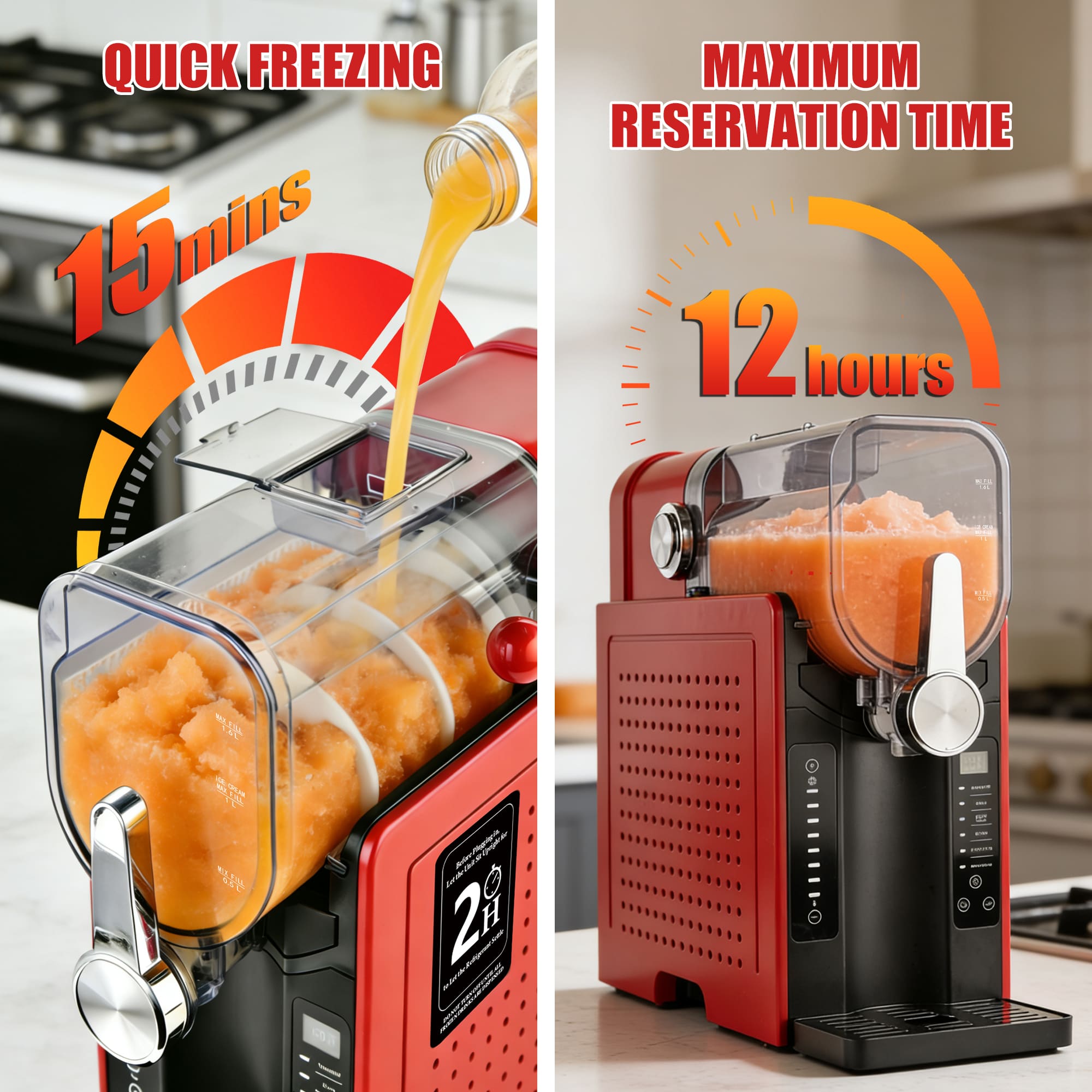 SUSTEAS Slushie Machine, Perfect for Frozen Drinks & Snow Melting