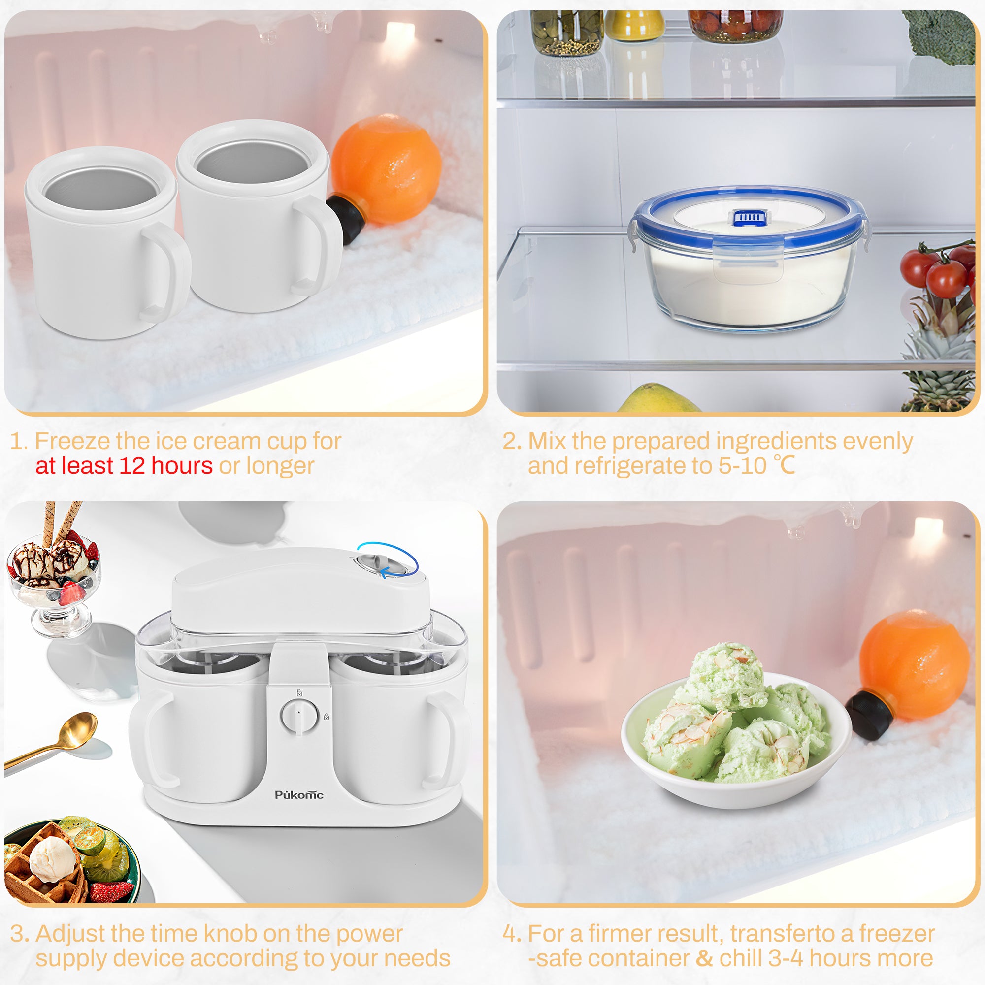 Home Essentials: Fruit Juicer &  Ice Cream Machine for Home Use
