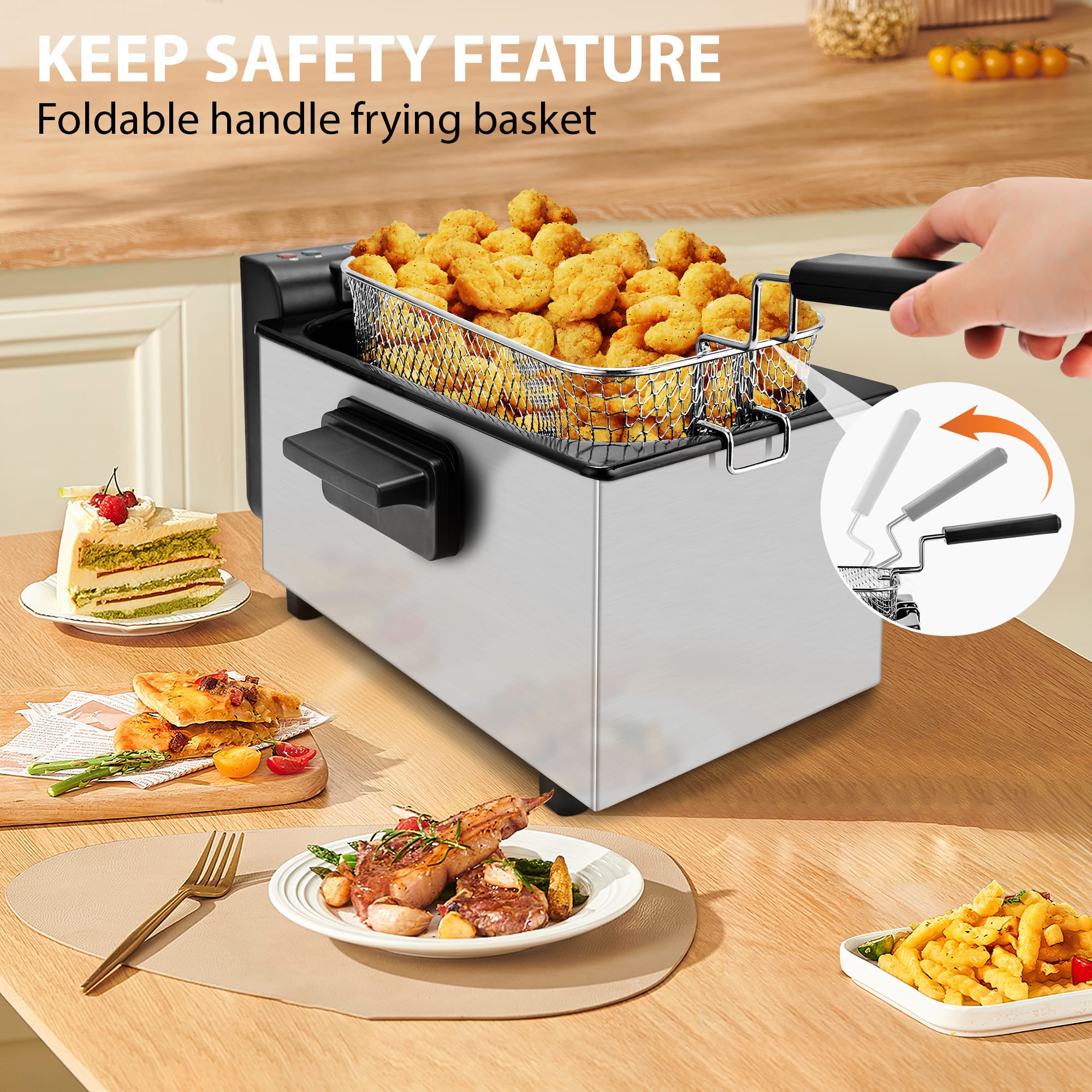 SUSTEAS Electric Deep Fryer