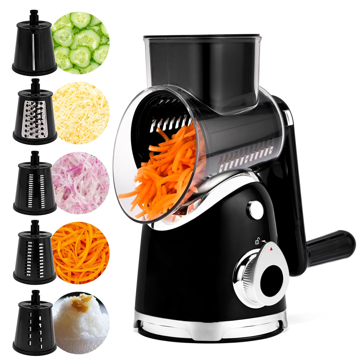 Cold Press Juicer and Cheese Grater Kitchen Bundle MP802K+A911 - SUSTEAS