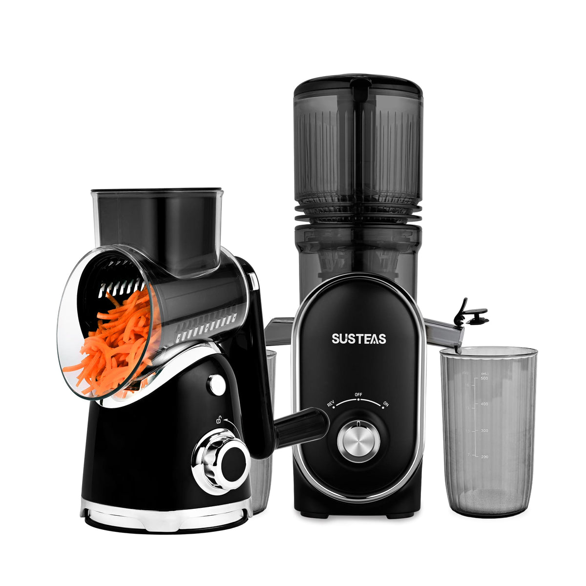 Cold Press Juicer and Cheese Grater Kitchen Bundle MP802K+A911 - SUSTEAS