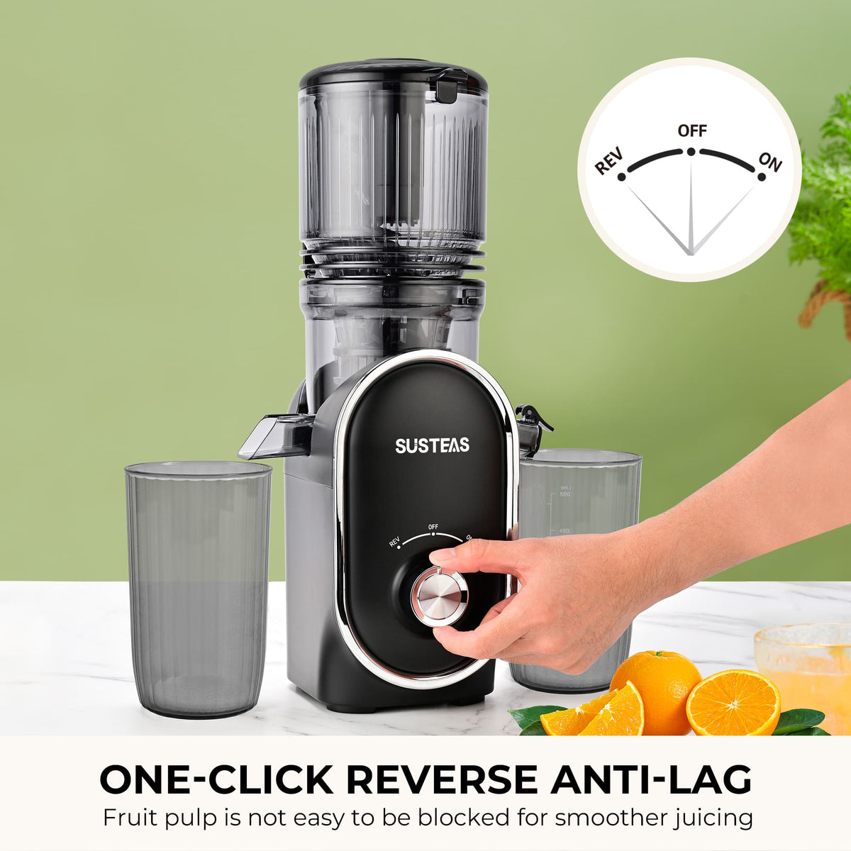 Cold Press Juicer and Electric Grill Cooking Bundle MP802K + 321 - SUSTEAS
