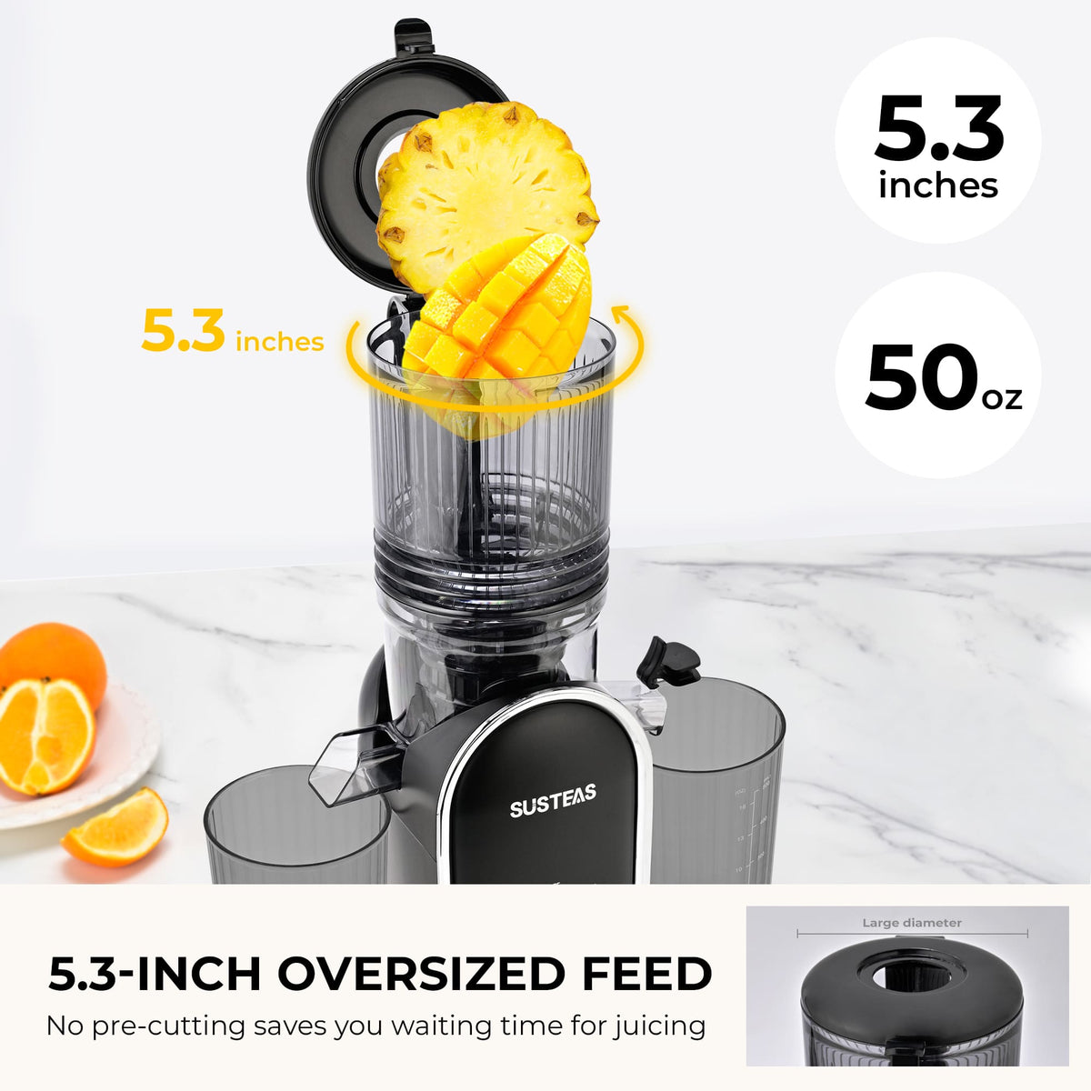 Cold Press Juicer and Electric Grill Cooking Bundle MP802K + 321 - SUSTEAS