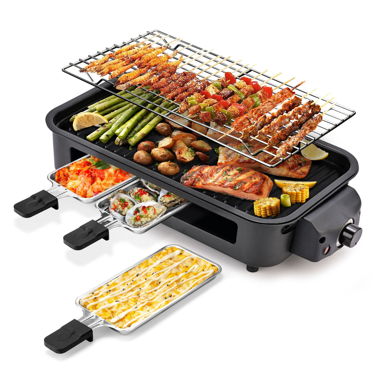 Cold Press Juicer and Electric Grill Cooking Bundle MP802K + 321 - SUSTEAS