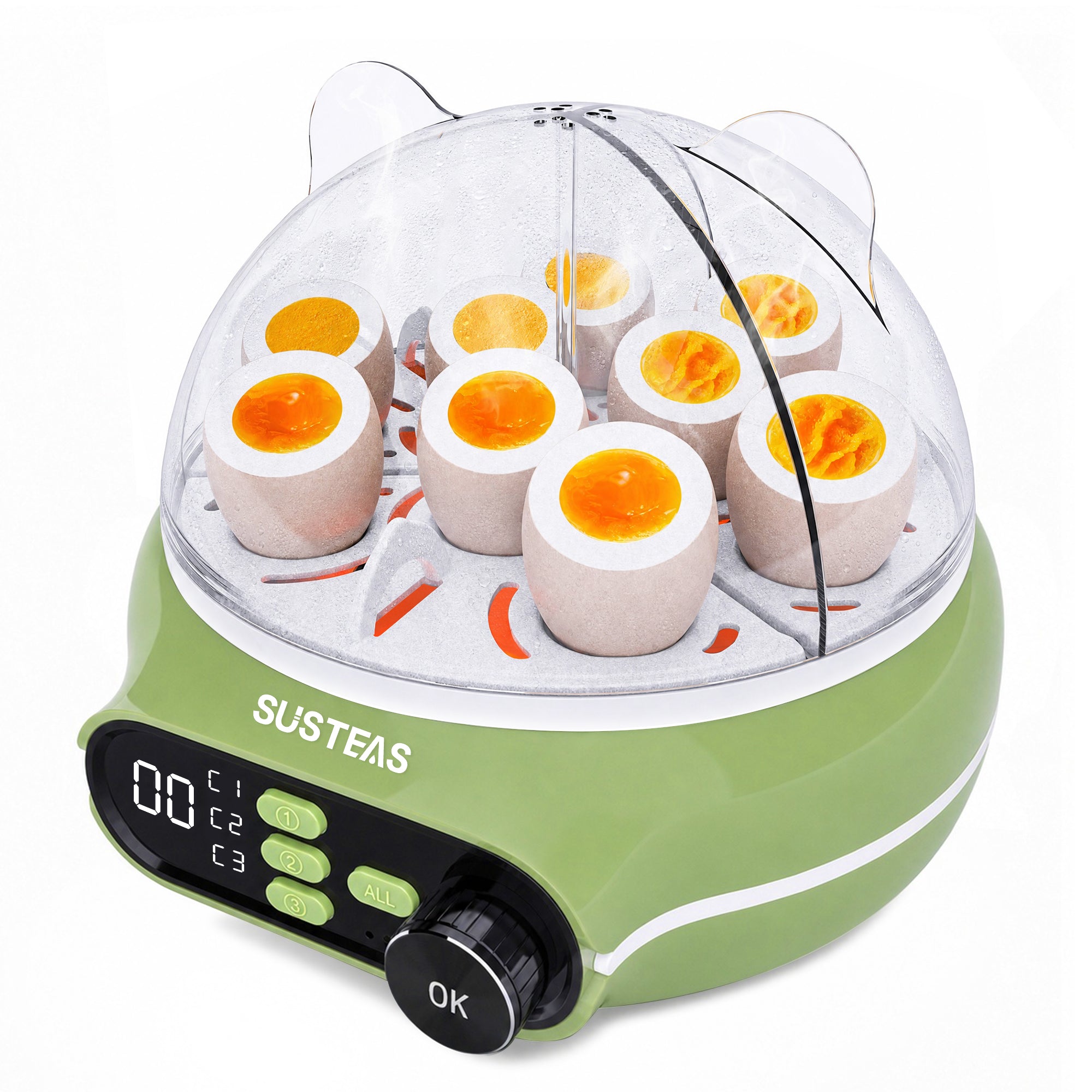 Rapid Egg Cooker 9 Eggs Capacity, Soft, Medium, Hard Boiled Egg Cooker
