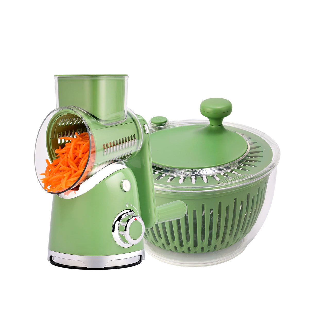 Kitchen Salad Series  Essentials Bundle: Grater Machine A911 and Salad Spinner for home - SUSTEAS