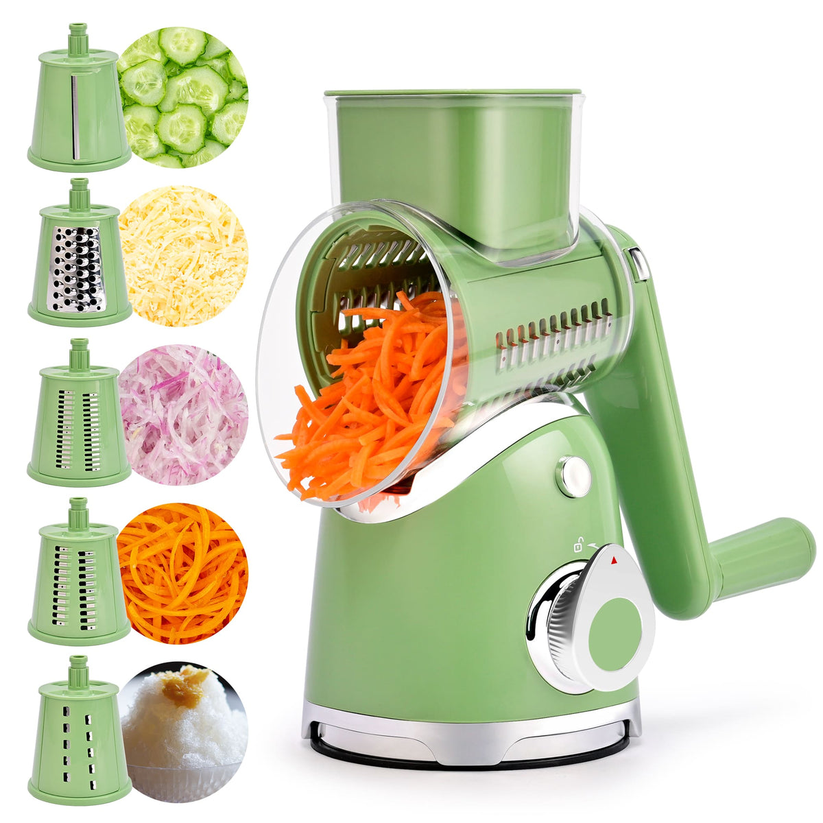 Kitchen Salad Series  Essentials Bundle: Grater Machine A911 and Salad Spinner for home - SUSTEAS