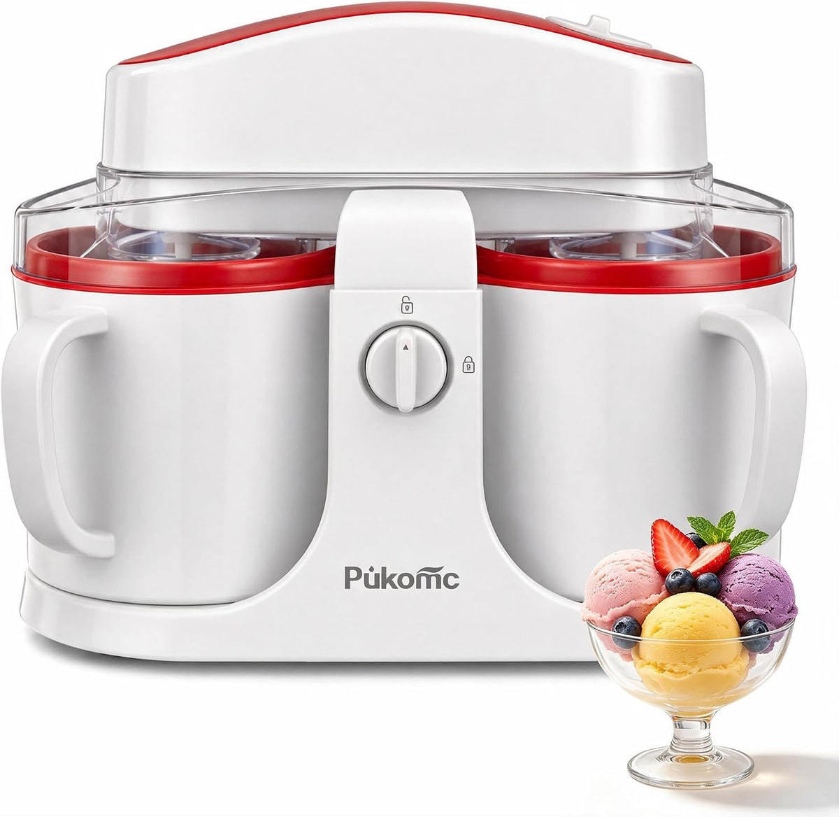 Swirl Ice Cream Maker Automatic with Timer for Home SU-591