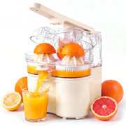 SUSTEAS Electric Citrus Juicer with Dual-Head Press & Built-In Cutter D-8117C