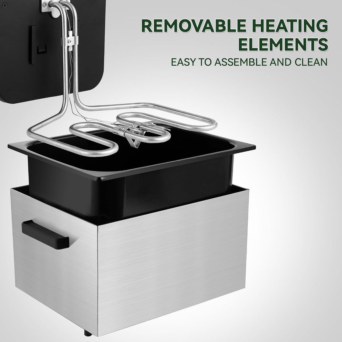 SUSTEAS® Electric Deep Fryer 5L with 3 Baskets & Viewing Window Lid (TSAF40DH-3)