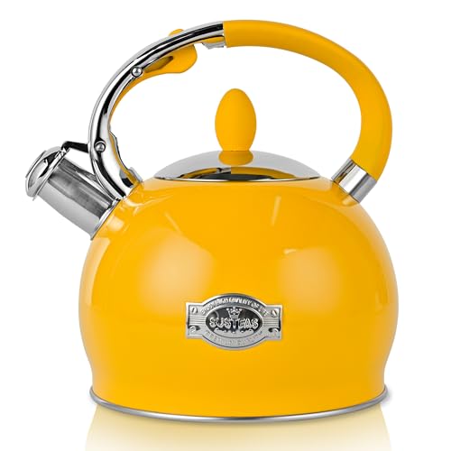 SUSTEAS® 2.64 QT Whistling Tea Kettle with 5-Layer Encapsulated Base (PDH)
