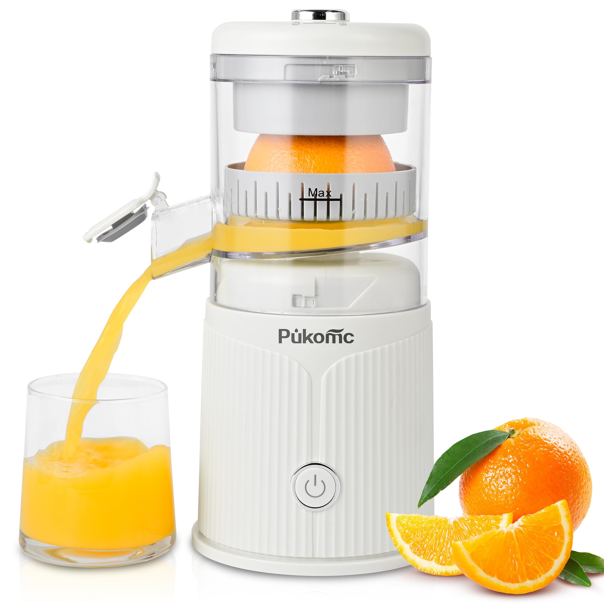 SUSTEAS Electric Citrus Juicer, White