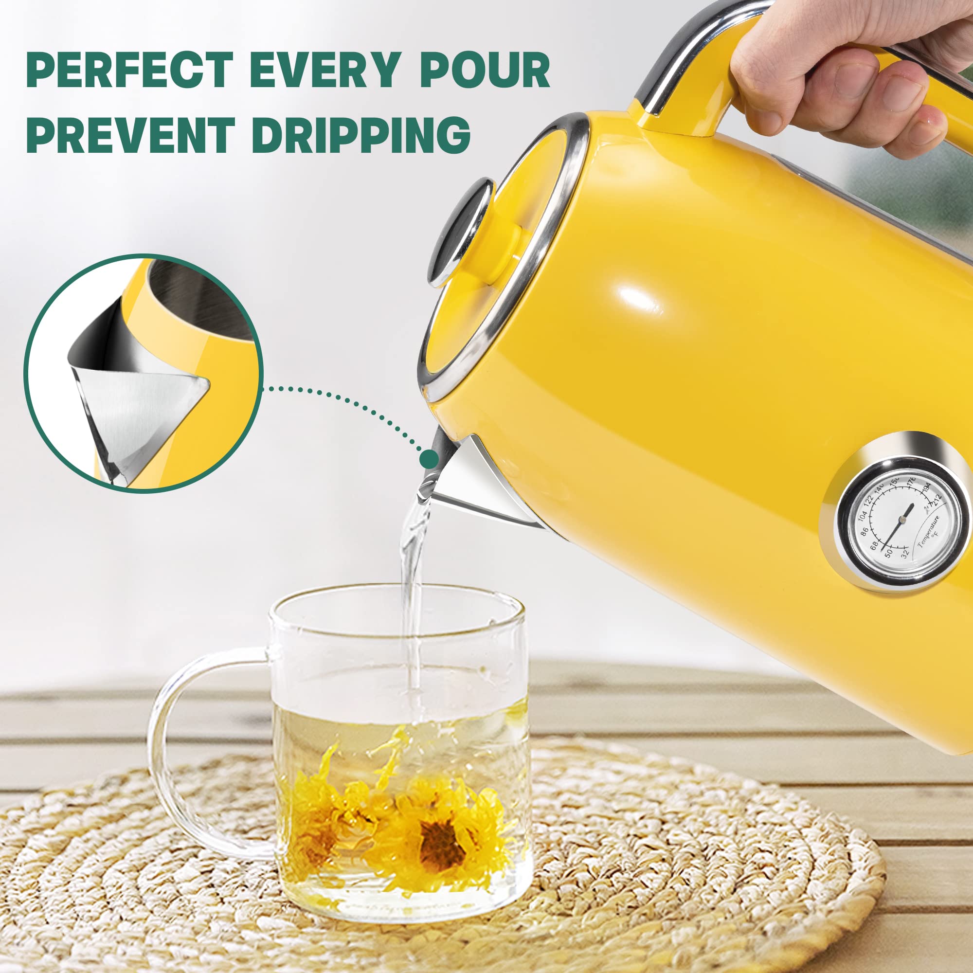 SUSTEAS Electric Tea Kettle