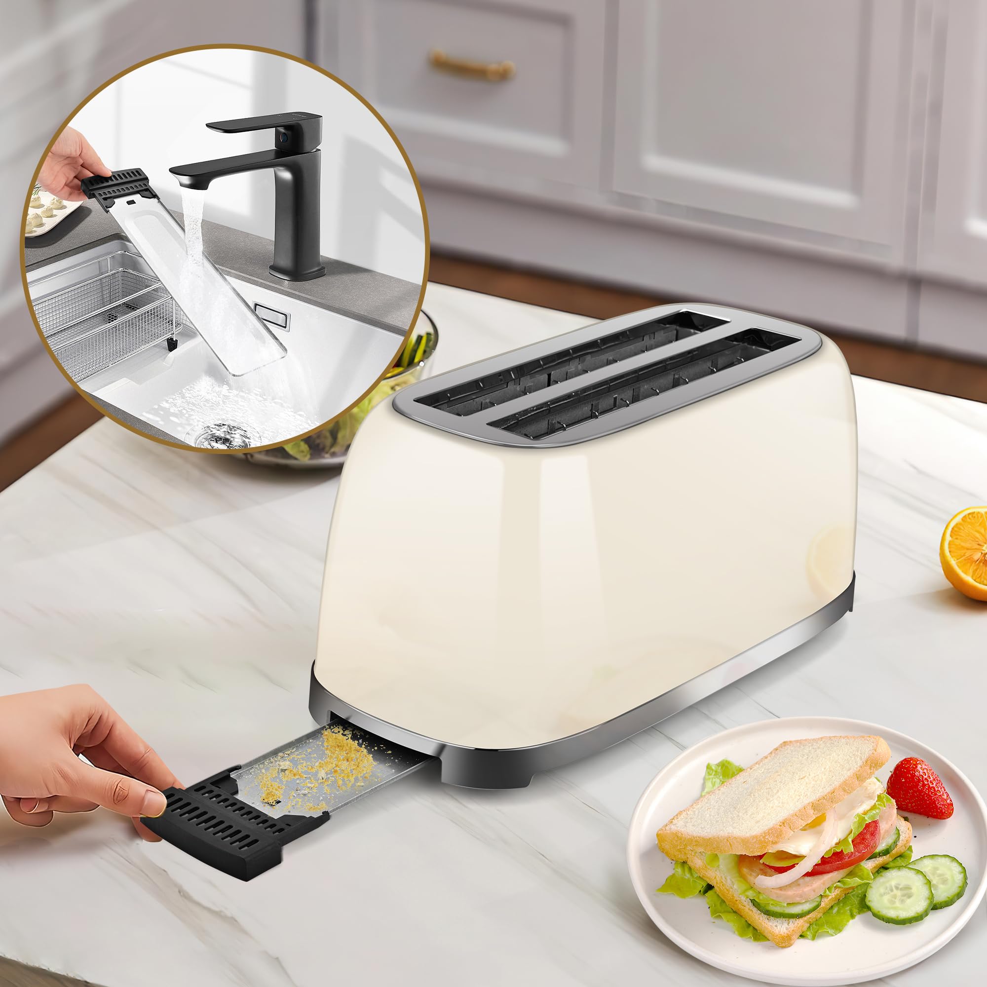 SUSTEAS Electric Kettle & Toaster