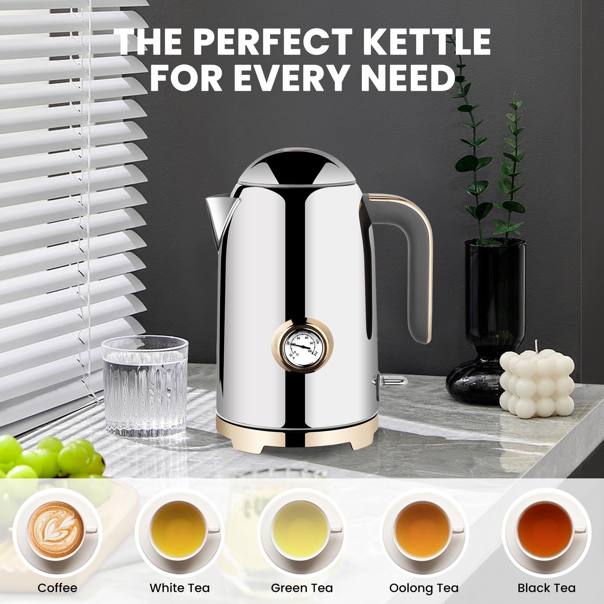 SUSTEAS Electric Tea Kettle