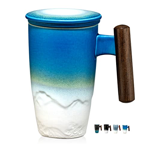 EastVita Tea Infuser, Tea Cups with Infuser and Lid, Tea Filters