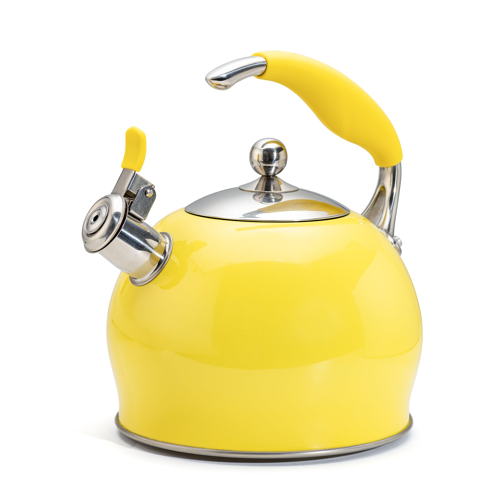 BEAUTIFUL STOVE TOP Singing Kettle Yellow All Hob Types Including